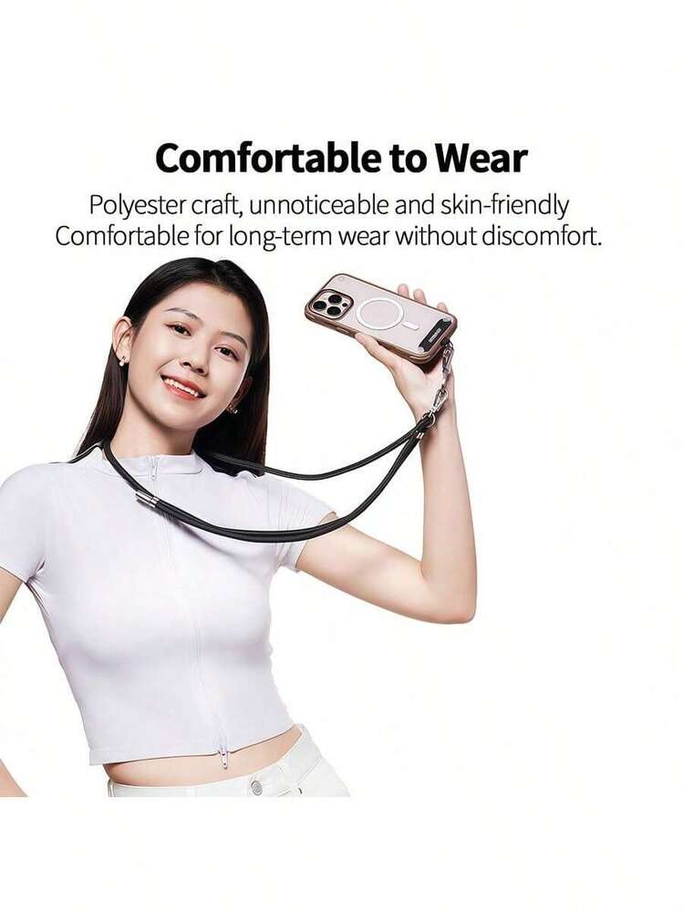 MOMAX SR39 便携式手机挂绳，适用于多种场景，颈带/斜挎二合一，宽编织带缓解压力，防丢防盗 - 彩色 - 查看 4