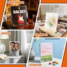 tutata - Soporte de exhibición de cómics acrílico transparente para colecciones graduadas paquete de 6 - Transparente - Ver 6