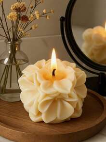1pc Delicate Hydrangea Flower Candle Mold, Multipurpose For Scented Candles, Plaster And Soap, Elegant Home Decor Silicone Mold, Suitable For Wedding, Valentine's Day And Women's Gifts - A - View 8