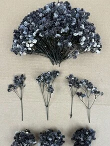 25/50/100/150/300pcs Mini Baby's Breath And Other Artificial Flowers - For Arts And Crafts, Hair Accessories, Wedding Wreaths, Table Flowers, Home Decor, Etc. - Black - View 3