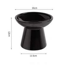 Bát ăn cho mèo bằng gốm sứ cao 6,2 inch, thiết kế nông giúp bảo vệ râu mèo, không chứa chì và cadmium, cao 5 inch, thích hợp cho việc cho mèo ăn. - 350ml - Xem 13