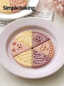 1 pieza Molde de cortar galletas con forma de oso de peluche de dibujos animados. Cortador de galletas con diseño de flor de primavera. Herramienta de estampado para arcilla suave y azúcar. Herramienta creativa de cocina para manualidades padres-hijos. - Ver 7