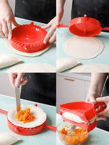 1pc Plastic Dumpling Mold, Baking Mold, Suitable For Baking Tools, Dumpling Mold - Dumpling Press And Pie Mold, Homemade Dumpling/Chive Pie/Pastry Shaping Tool, Essential Kitchen Gadget, Easy To Use And Non-Stick - Multicolor - View 5