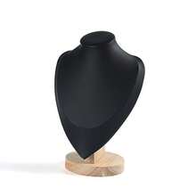 Wooden Human Figure Jewelry Display Stand, Necklace Holder, Jewelry Counter Display Prop, Accessories Display Rack - Multicolor - View 8