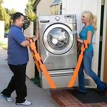 Correas de Transporte para Muebles y Equipos Eléctricos, Correas Ahorradoras de Esfuerzo para Transportar Objetos Pesados, Correas Reutilizables y Duraderas para Mudanzas - Naranja - Ver 3