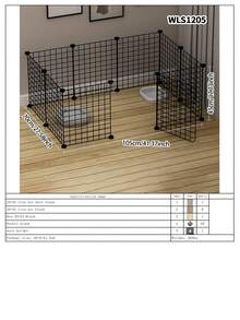 Pet Fence, Dog Isolation Cage, Freely Combinable Indoor Home Use Small/Medium Dog Kennel, Teddy Playpen - Multicolor - View 18