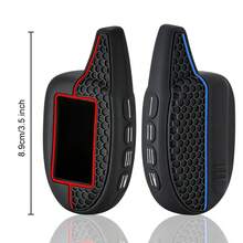 适用于 Scher-Khan Magicar 7/8/9/10/11/12 101 LCD 双向汽车报警系统的优质柔软硅胶汽车钥匙套 - A - 查看 4