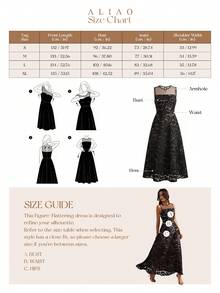 优雅蕾丝拼接镂空花卉刺绣网纱无袖连衣裙，端庄优雅，适合婚礼季、情人节、白色派对、老钱风格、宫廷风格等场合，吸睛百搭，日常穿着也十分优雅，新年、夏季女士连衣裙、派对礼服、黑色度假连衣裙等皆宜。 - 黑色 - 查看 9