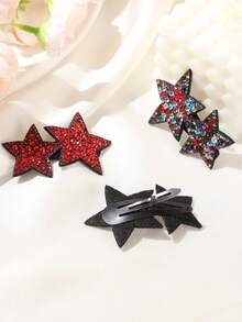 12 chiếc kẹp tóc hình ngôi sao đính đá lấp lánh phong cách Y2K, thích hợp cho phong cách punk rock, tiệc tùng, lễ hội âm nhạc và sử dụng hàng ngày. - Nhiều màu - Xem 3