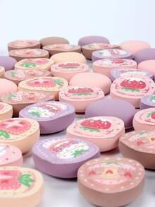 4pcs Cloud Makeup Sponges, Help Achieve Even And Smooth Foundation Application, Avoid Uneven Makeup. Can Be Used For Stippling Or Tapping To Create A Natural, Lightweight And Breathable Makeup Look. Latex-Free Dry And Wet Dual-Use Makeup Sponge, Suitable For All Skin Types. - Multicolor - View 2