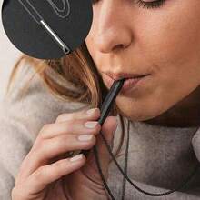1pcs Black Breathing Necklaces For Relieving Anxiety And Stress, Whistle-Decorated Necklaces, Mindfulness Deep Breathing Tools, Meditation Relief Gifts For Men And Women, Holiday Gifts, Mother's Day Gifts, Adult Gathering Supplies For Relieving Stress - Multicolor - View 1