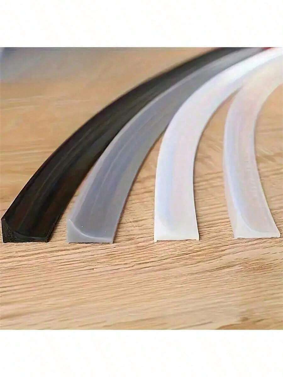 1 pieza Tira autoadhesiva de silicona resistente al agua para el borde del fregadero de la cocina, Tira autoadhesiva resistente al agua para encimeras de baño de 1m/2m, Tira autoadhesiva resistente al agua para uso doméstico