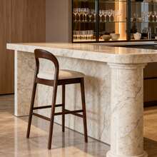 Dining Chairs - Walnut Wood Color - View 1