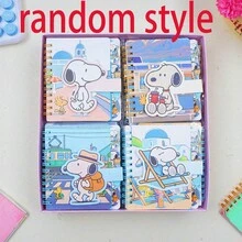 SNOOPY 1pc A7 Classification Coil Cartoon Creative Cute Student Notebook Random Style - Multicolor - View 7