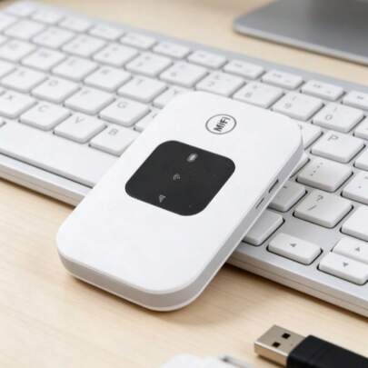 Portable Wifi High Speed White Portable Small 4G Mobile WiFi Hotspot Router For Phone Laptop Desktop Tablet,Type: Plug In Card