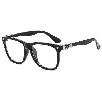 Chrome Hearts Fashion Versatile Plain Glasses Can Be Fitted With Prescription Lenses, Anti-UV , European And American Wholesale Frame With Cross Design