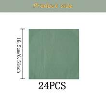 Bộ đồ dùng ăn uống dùng một lần màu xanh lá cây nhạt, viền xanh lá cây, đĩa tiệc 7/9 inch, đĩa giấy, cốc, khăn ăn dùng một lần, thích hợp cho các dịp lễ, đám cưới, lễ đính hôn, sinh nhật, tiệc tùng, lễ kỷ niệm. - Nhiều màu - Xem 10