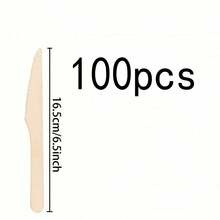 Bộ 150/50/25/10 món dao nĩa trộn salad bằng gỗ tự nhiên, bộ đồ ăn kiểu phương Tây, dao nĩa thìa bằng tre và gỗ, chất lượng cao, đồ dùng cho đám cưới và tiệc tùng, đồ ăn nhẹ, phong cách mộc mạc, dụng cụ dã ngoại tự nhiên. - Màu be - Xem 26