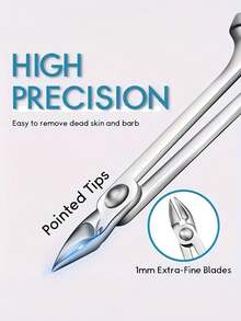 1 chiếc Kìm cắt da chết Eurena Precision - Lưỡi cong sắc bén, thép không gỉ 5mm, dùng được cả hai tay, thích hợp để cắt da chết, dụng cụ làm móng chuyên nghiệp. - Nhiều màu - Xem 3