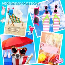 4 Pcs Beach Towel Clips For Beach Chairs, Flamingo Shape Beach Towel Holders, Clothes Pins, Decorative Beach Clips, Colorful Towel Clips, Tablecloth Clips, Ideal For Cruise, Patio, Beach, Pool And Home Use - Multicolor - View 9