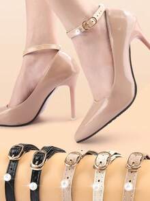 Dây giày ngọc trai có thể điều chỉnh, dây giày chống trượt thời trang và chắc chắn, phụ kiện giày dép gia dụng. - Nhiều màu - Xem 2