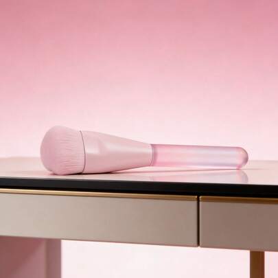 2pcs/1pc Heart-Shaped Soft Makeup Brushes With Thickened Handles, Suitable For Foundation, Blush, Highlighter And Ideal For Beginners, Great Personal Makeup Tool And Mother's Day Gift