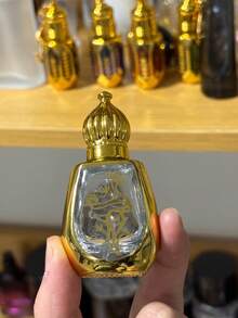 Botella de perfume de vidrio con lámina de oro de 12ml, botella de bola recargable a prueba de fugas con estampado en caliente, dispensador de bola de acero inoxidable premium suave, portátil para viajes y uso diario, amigable para bolsos y mochilas, contenedor de aceite tónico, muestra de aromaterapia elegante, decoración del hogar, favor de boda, regalo exquisito para amantes del perfume de mujeres - Dorado - Ver 9