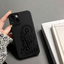 Funda Suave para Teléfono Angel Eyes con Diseño Creativo de Dioses Puramente Negros, Impresión UV, Cubierta Mate para Teléfono con Protección Completa de 360 Grados para iPhone 7, 8, 12, 13, 14, 15, 16, 17, PRO, PROMAX, PLUS, AIR, 16E, 17AIR, X, XS, XR, XSMAX - Proporciona Protección Completa - Regalo Ideal para Amantes de la Tecnología,mobile phones, bags, mobile accessories, phone cases, room decoration, accessories, transparent phone cases, summer, phone straps, men's phone cases, black phone cases, pink phone cases, mobile case for men, mobile case for women, mobile phone protection, beach accessories, strawberry treats, phone protection covers. - Estilo (1 pieza) - Ver 3