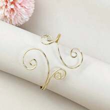 Hollow Minimalist Women Bracelet, Suitable For Daily Wear - 金色 - 查看 1