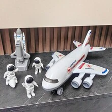 大型火箭发射器套装，含宇航员模型 - 太空飞船模型套件，儿童生日、万圣节和圣诞节男孩礼物 - 白色 - 查看 7
