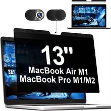 Protescreen 1Pack Privacy Screen For Apple Mac Pro 14"/16" (2021-2026) & Air 15" (2023-2026) Removable Anti-Glare Blue Light Filter With Camera Cover, Anti-Spy Laptop Screen Protector For Apple Laptop - View 13
