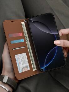 适用于 16 Pro Max/17 Pro Max 的带挂绳手机壳；适用于三星 Galaxy S25FE/S25 Plus/S25 Ultra/S25FE/S24 Ultra 的钱包式翻盖皮套；适用于 14/15/16 Pro 的翻盖手机壳；适用于三星 Galaxy A17/A16/A15/A14/A13/A12 的支架手机壳；适用于三星手机的酷炫支架功能保护壳；适用于 的带卡槽保护壳 - 棕色 - 查看 7
