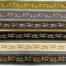1/5 Yard 4.5cm Floral Jacquard Ribbon Decoration - Clothing, Bags, Backpack Straps, Keychains, Phone Chains, Fabric Handmade Sewing Decor - Garment Accessories And Add-Ons | Vibrant Patterned Ribbon | Suitable For Beginner Sewing - Multicolor a - View 1