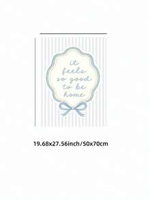 1pc Frameless "Good To Be Home" Cozy Minimalist Wall Art Canvas Poster Print For Living Room, Bedroom, Dorm Room Decor - Font - View 14