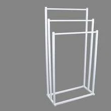 3 Tier  Floor Towel Rail Rack Holder - Weiss - Übersicht 2