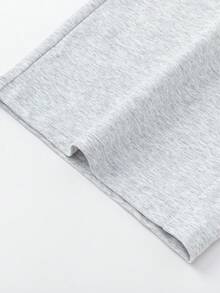 Balabala Bộ đồ 2 món cho bé gái, dễ thương, thời trang, mềm mại, thoáng khí, ấm áp, kiểu áo xếp lớp, thích hợp cho mùa xuân hè 2026. - Màu xám nhạt - Xem 6