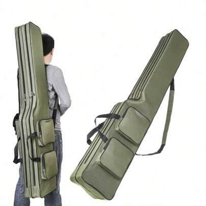 1 pezzo Borsa da pesca portatile, disponibile nelle misure 130cm e 150cm, borsa portaattrezzi da pesca adatta per pesca, campeggio, escursionismo e viaggi