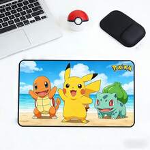pokemon Gaming Mouse Pad – Non-Slip Beach Scene Desk Mat For Gamers - Multicolor - View 1