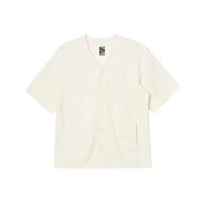 Adidas 男士休闲舒适短袖衬衫，运动休闲风 IN1734