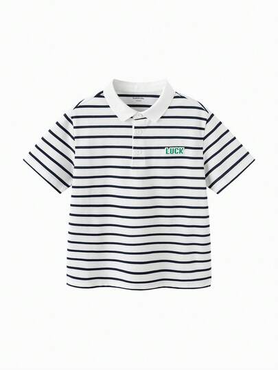 Balabala 儿童Polo衫，柔软透气，时尚休闲学院风夏季上衣，2026款