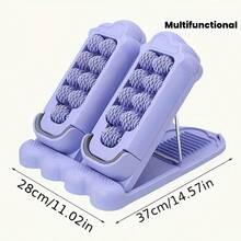 Foldable Multi-Function Stretching Board, Suitable For Home Use, Equipped With Inclined Standing Platform, Foot Rollers And Fitness Equipment. This 3-In-1 Inclined Standing Board Can Be Used As A Leg Ligament Stretching Device, And Also As A Massage And Fitness Tool - Multicolor - View 6