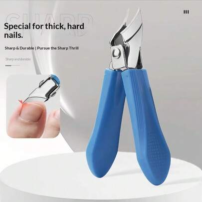 Large Oblique Nail Clipper With Ultra-Sharp Blade Design, Specialized For Nail Grooming, Nail Care Tool For Hard Nails