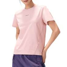 CAMEL CROWN Women's Outdoor Quick-Dry Short Sleeve T-Shirt, Breathable And Cooling, Suitable For Hiking And Sun Protection - Camellia Powder - View 2