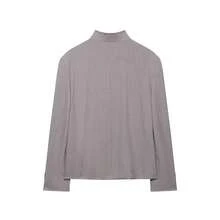 THREADLY Spring/Autumn New Women's Fashion High Collar Versatile Blazer - Khaki - View 2