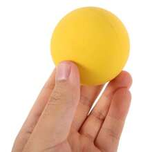 4Pcs Ig Elastic Rebound Training Balls 2.16In Small Rubr  Balls  Squas Racket Practice And Reaction Training - As Pic - View 3
