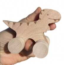 4 Pack Wooden Dinosaurs For Painting, Craft, Room, Party, Classroom Decoration, Party Supplies, DIY Painting Project For Family Time - A - View 4