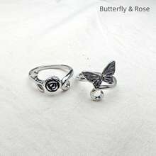 2pcs Adjustable Crochet Tension Ring Set, Vintage Pattern Zinc Alloy Knitting Tool Set, Multiple Floral Patterns Available, Suitable For Beginners And Professionals - 2 Packs - View 13
