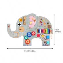 Children's Wooden Corridor Wall Decor, Educational Toys For Preschool Wall Decoration, Puzzle Games - Multicolor - View 6