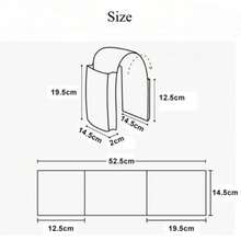 Organizador de almacenamiento para cabecera de cama de lino y algodón, bolsa colgante con bolsillos para Control remoto, cama, sofá, escritorio, soporte para TV, organizador para el hogar - Blanco - Ver 6