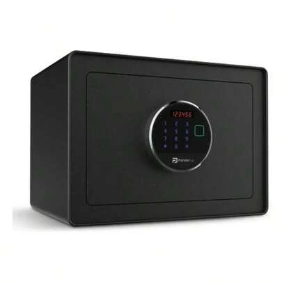 Cofre Eletrônico Digital Portátil Chave Senha Compatível Alexa Google Home App Pandaplus Tuya 25x35x25 Preto